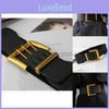 Fashionable Black Pu Elastic Waist Belt For Women Vintage Style Versatile Outfit Accessory