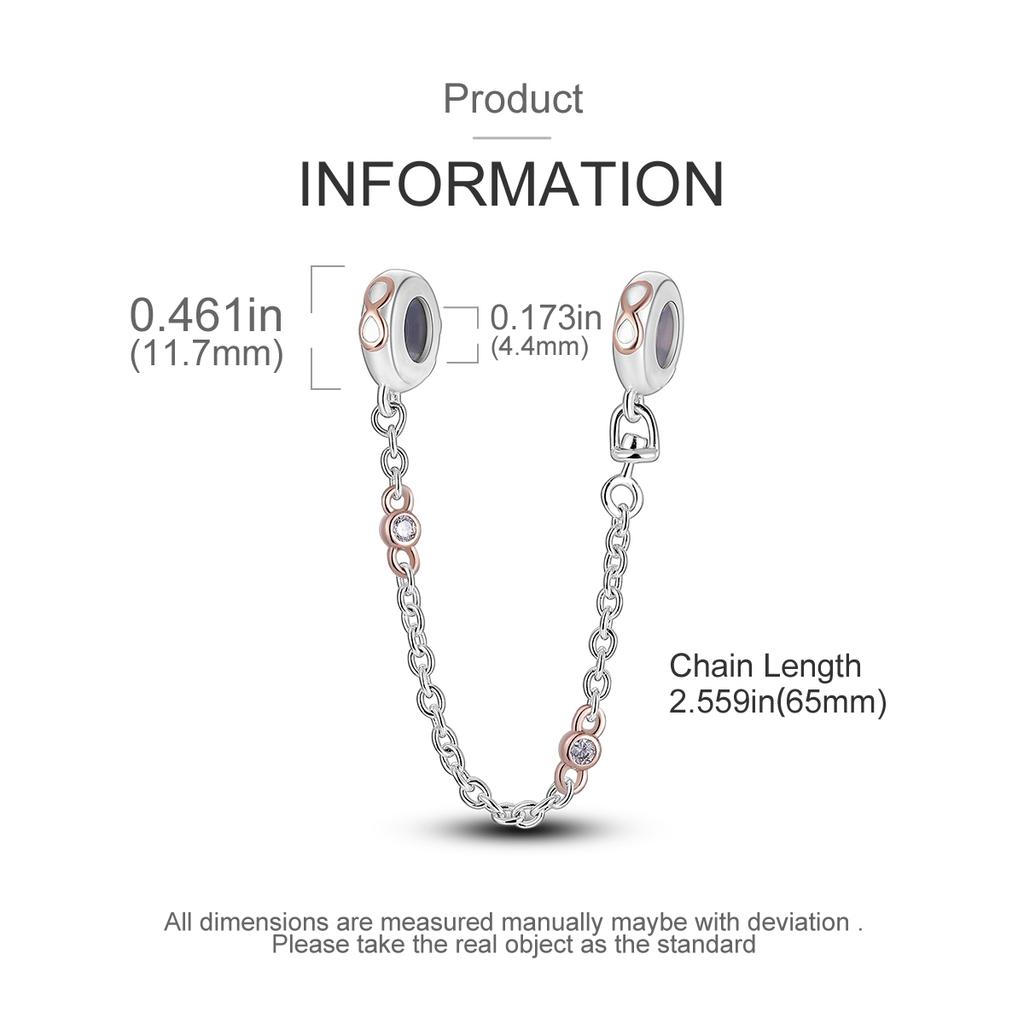 Новая медная цепочка безопасности Шарм-подвеска в виде лунного цветка и звезды Подходит для оригинального браслета DIY для женщин и девушек