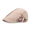 Мужская хлопковая кепка с вышитыми буквами, британский ретро-берет, горячая шляпа для иностранной торговли