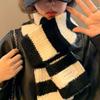 Striped Long Scarves Warm Shawl Wrap Vintage Winter Scarf  Women