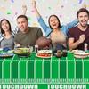 2pcs Football Party Decorations, Disposable Tablecloth,For Birthday Party Plastic Touchdown Table Cover,Football Party Game Decoration 54 X 108 Inches