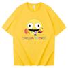 Funny Smiling Friends Cartoon Print Tshirts Summer Spring  Teeshirt Graphic Printing Tshirts High Quality Soft Tees