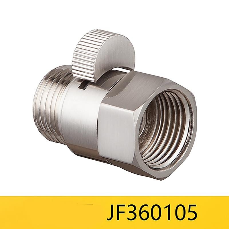 Запорный клапан для душа, полностью латунный, G1/2", быстродействующий запорный клапан, душевая лейка, водосберегающий туалетный пистолет-распылитель