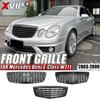 XVIP Glossy Black AMG Style Front Racing Grille For Mercedes Benz E-Class W211 E320 E350 E500 E63 03-09 GTR Style Bumper Grilles