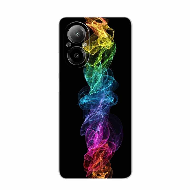 Для Realme C67 4G Чехол 6.72" Прозрачный Край Силиконовый Мягкий ТПУ Чехол для Телефона Для Realme C67 4G Задняя Крышка Чехол RealmeC67 C 67 Funda Para