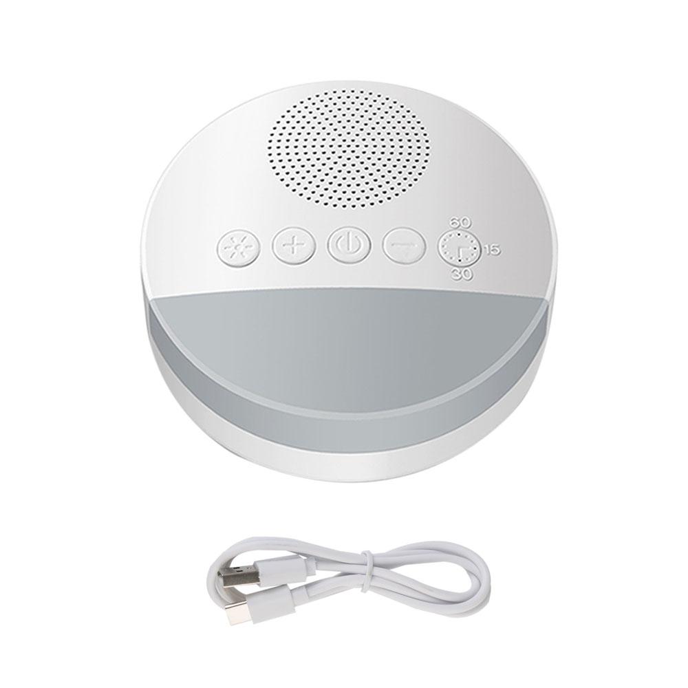 20 Sounds Timed Shutdown Sleep Sound Machine White Noise Machine USB Rechargeable Music Light Sleep Machine