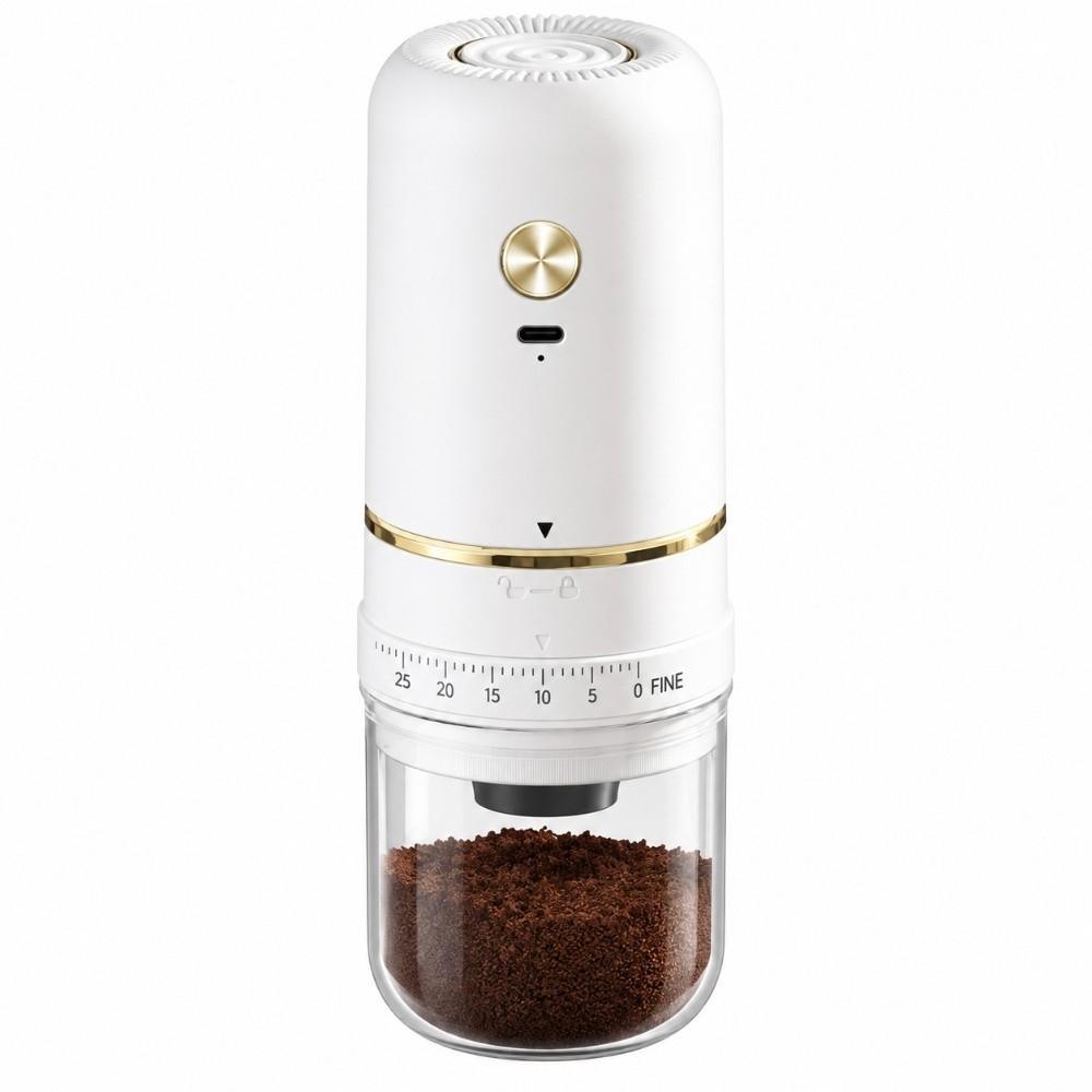 Ceramic Burr Portable Coffee Grinder USB Rechargeable Coffee Bean Grinder Espresso