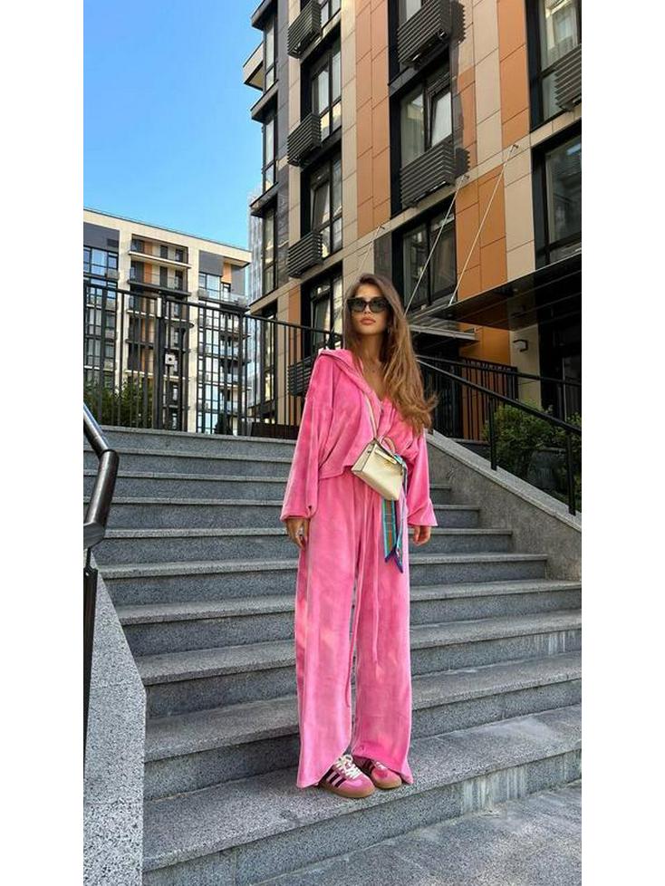 25-я годовщина Ранняя осень Мода Золотой бархат Молния Кулиска Повседневный комплект для женщин