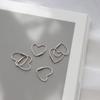 J.Lauren 91M02025 Heart Ring Silver Earrings