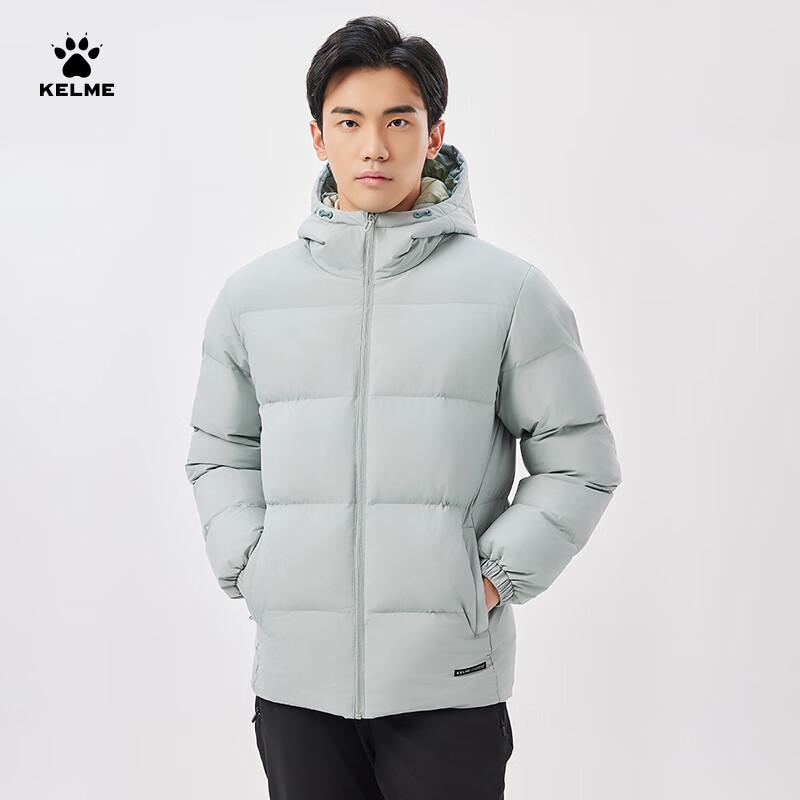 Мужская зимняя утепленная пуховая куртка с капюшоном KELME