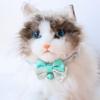 Классический ошейник с бантом для домашних животных, ошейник для кошек и собак, ошейник с колокольчиком-макароном, пряжка безопасности, градиентный цветочный бант, регулируемый узел, ошейники для кошек для котят и щенков