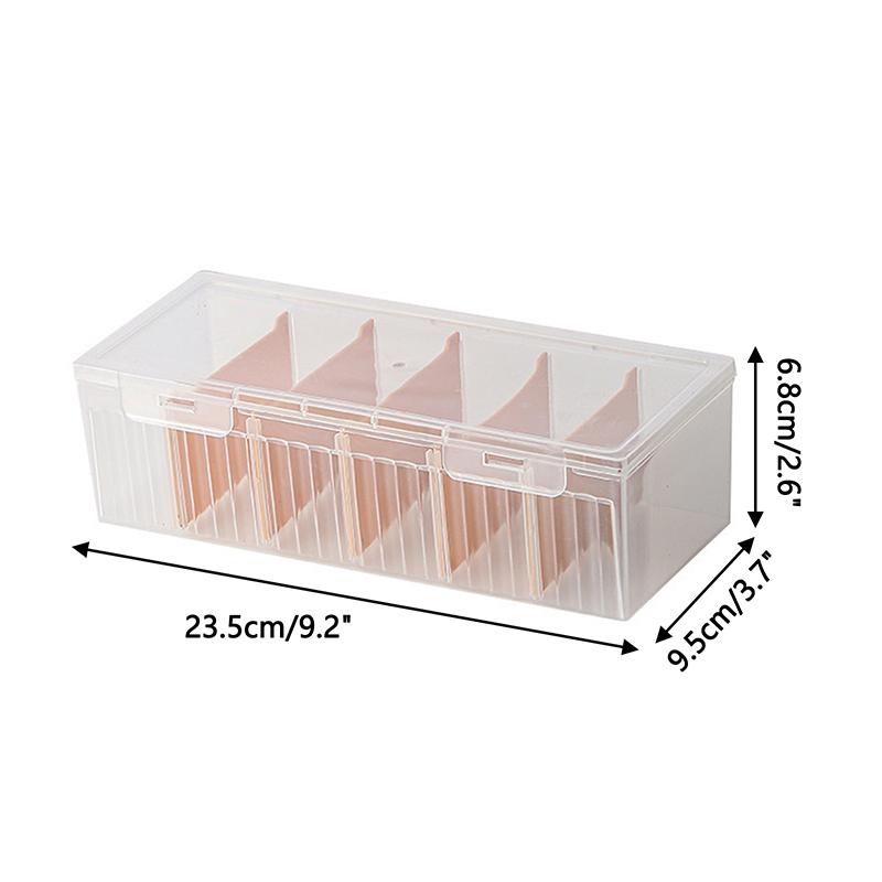 Transparent Plastic Storage Box Photocards Small Card Storage Box Desk Organizer Box Classification Box Stationery