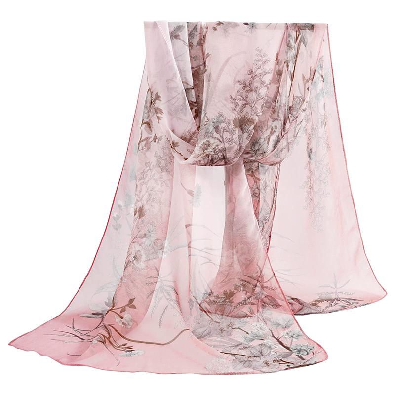 Fashion Chiffon Leopard Print Design Women Silk Scarf Shawl Elegant Headscarf Bandage Hijabs Muslim Wrap Scarves