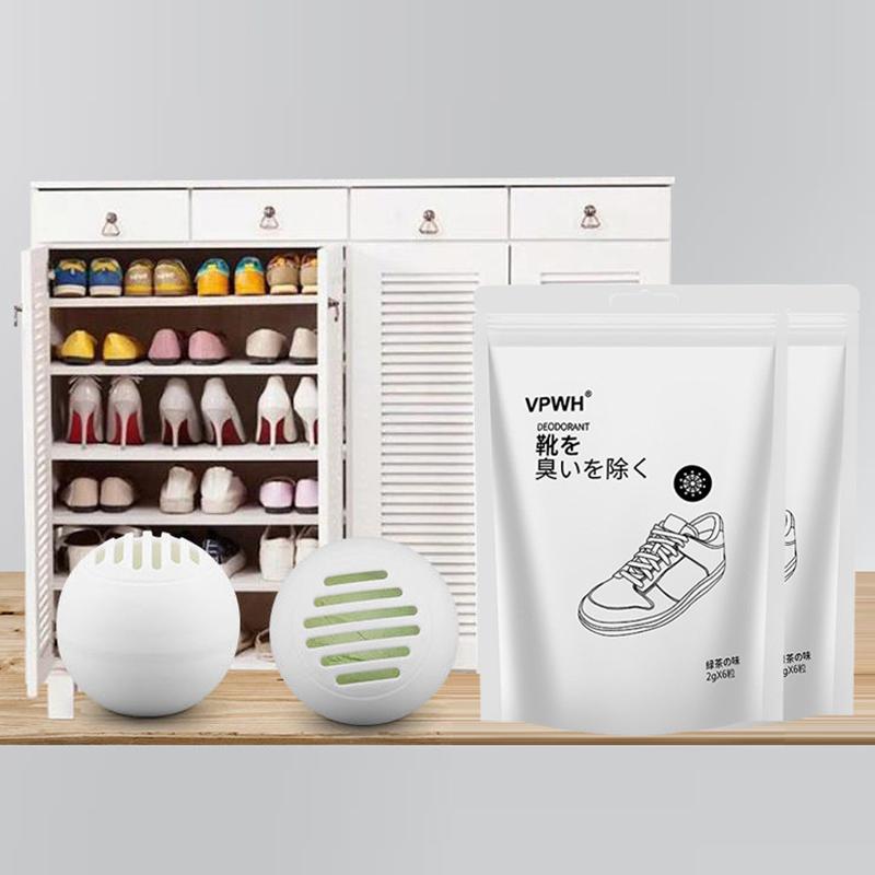 6Pcs Ball Shoe Deodorizer And Freshener Ball Fruity Fragrance Essential Foot Care Deodorant