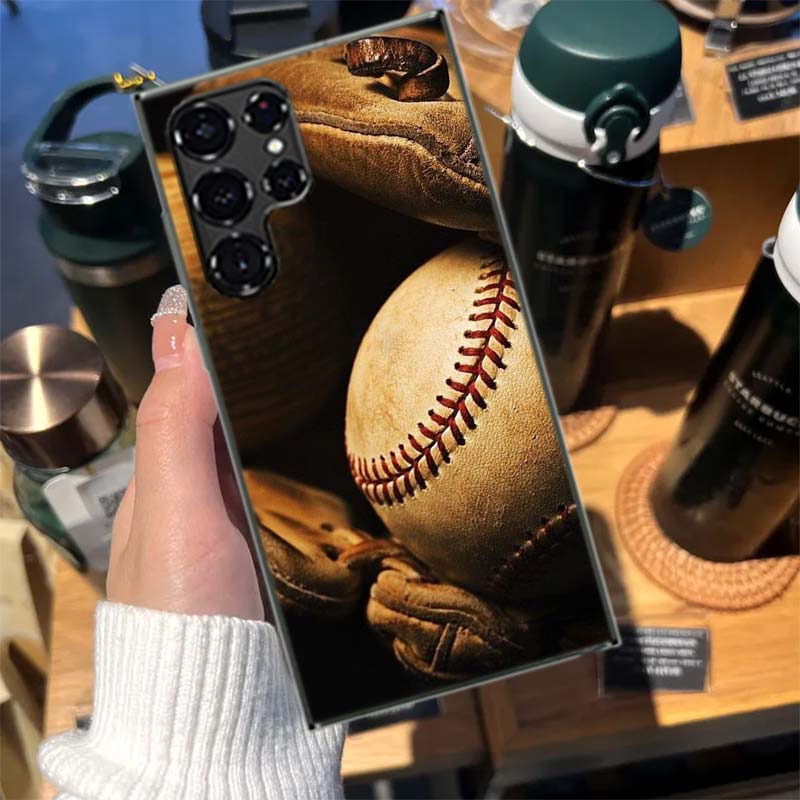 Baseball Cases Phone Case for Samsung Galaxy S26 Ultra S25 Edge S24 S23 FE S21 Plus S20 S22 Cover TPU Capa Shell Shockproof Patt