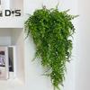 90 СМ Искусственный Папоротник Лоза Устойчивый к УФ-излучению Домашний Свадебный Настенный Гобелен Искусственная Зелень Свисающий Плющ Растения Крытый Открытый Сад Украшение Двора Фото Реквизит