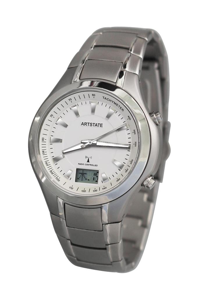 Дата и день 10 АТМ Водонепроницаемость [ARTSTATE AS0965A] Мужские радиоуправляемые наручные часы, Дисплей,
