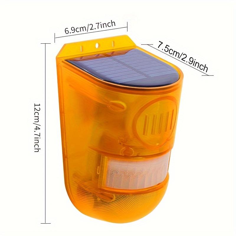 1 шт. Солнечный звуковой свет с датчиком движения, сигнализация, громкость 129 дБ, светодиодный мигающий для дома, амбара, двора, безопасности фермы, современная система сигнализации