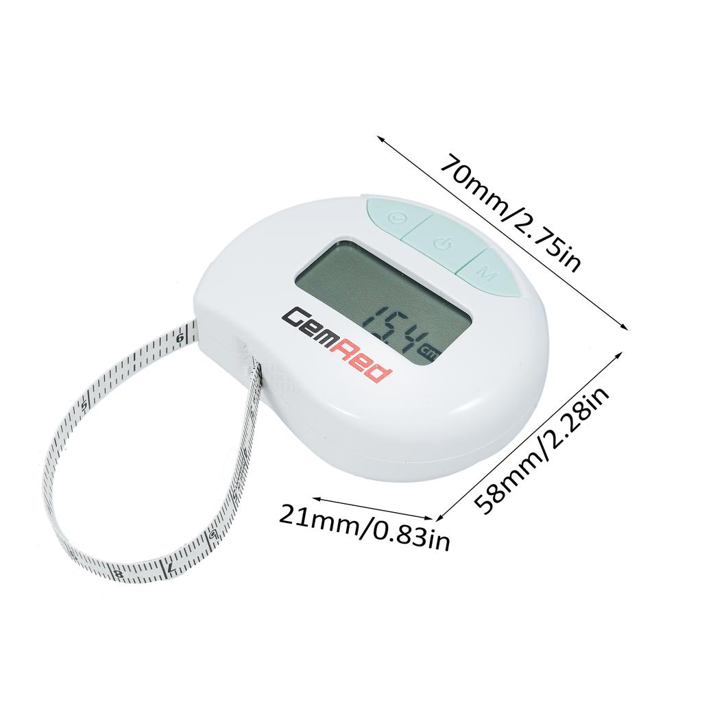 GemRed Smart Tape Measure Body Measuring Tape for Weight Loss BT Body Measurement Tape with App Body Fat Measurement