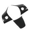 3Pcs Steering Wheel Cover Patch Interior Accessories Replacement for Tesla Model 3 Or Y 2021 To 2023 Carbon Fiber Look