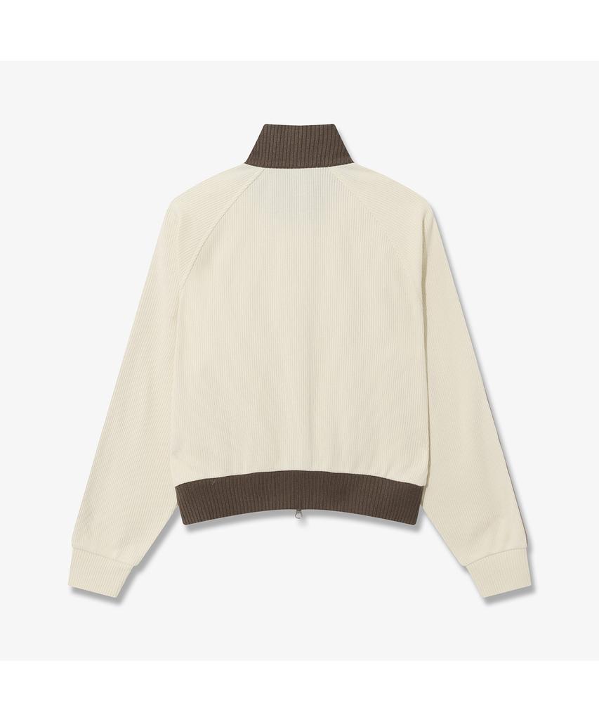 Fila 1911 Women'S Knit Track Zip-Up Cream