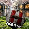 Custom Name Personalized football team Print Umbrella, Auto Open Close, 8‑Rib Sturdy Frame, Commute Camping Hiking Use, Birthday Gift
