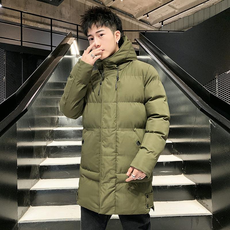 Зимняя куртка мужская длинная парка куртка осенняя стеганая куртка мужская верхняя одежда длинная куртка с капюшоном пальто больших размеров
