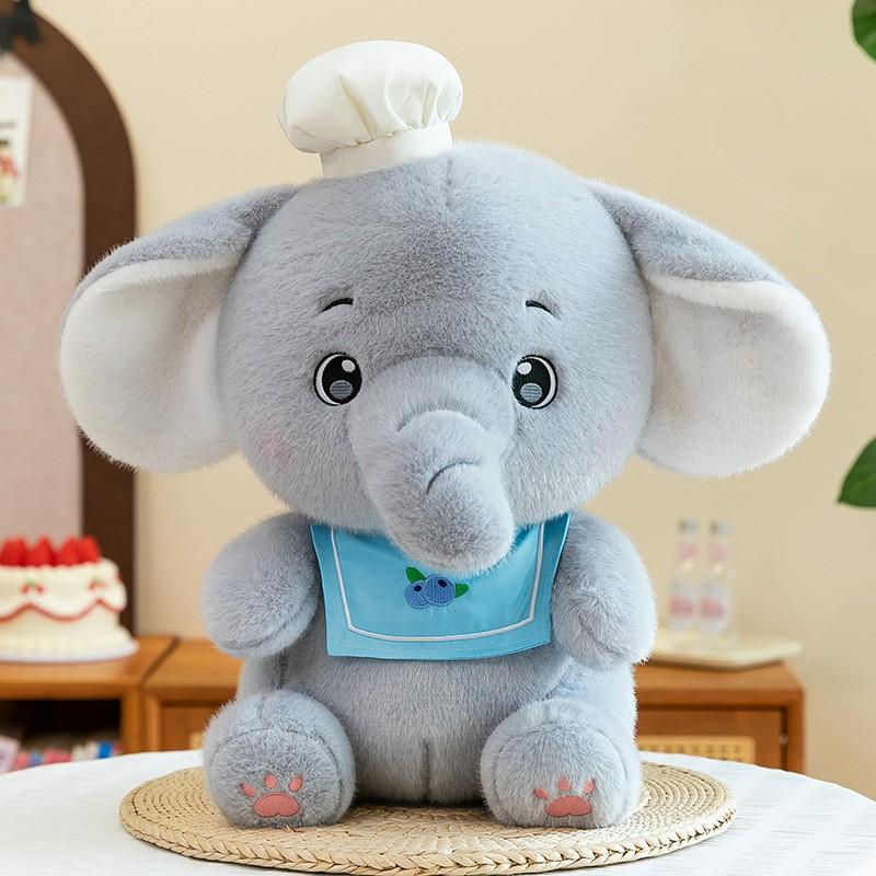 Plush Animal Toys Set - Cartoon Rabbit Cat Elephant Dog Stuffed Animals Kids Adults 30cm 40cm 80cm Soft Short Pile
