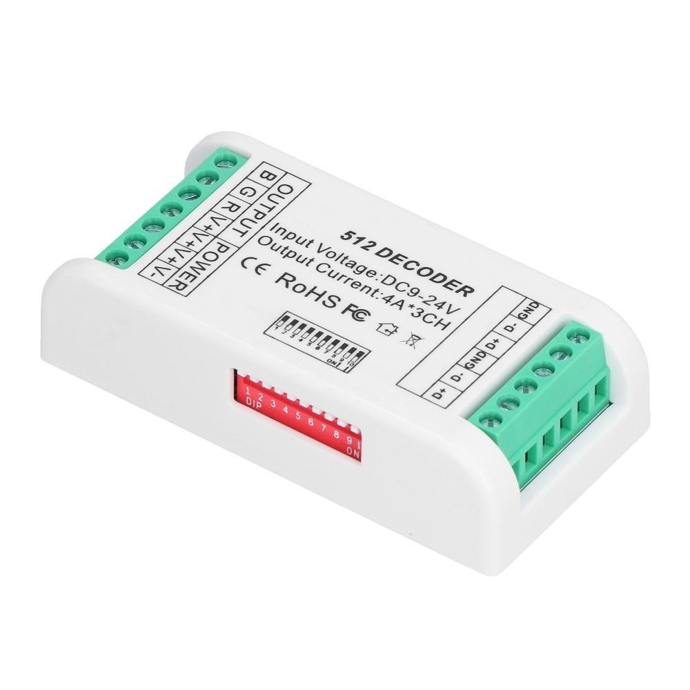 Plastic Material RGB Controller 9‑24V DC LED Strip Controller LED Decoder Controller LED Module