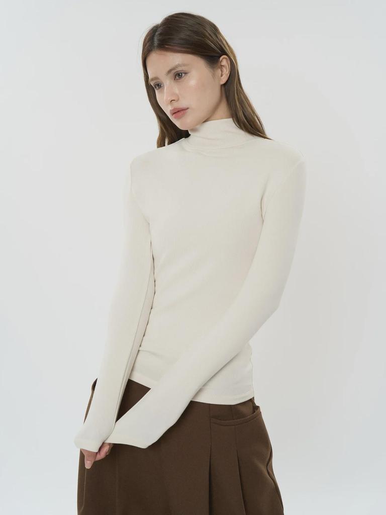 Женская бархатная футболка Louvre Winter в корейском стиле с высоким воротником - теплая, облегающая мода