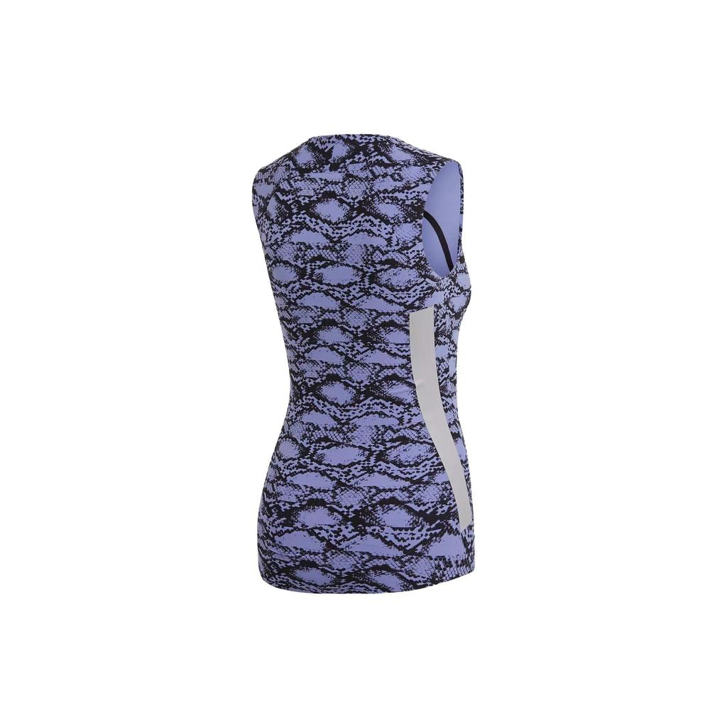 Adidas Floral Print Round Neck Training Tank Top Women Tops Light-Purple DT9461