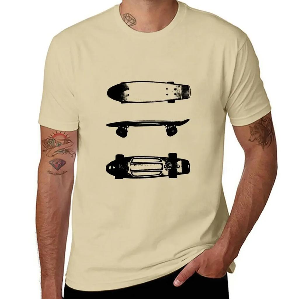 The Skateboard Tshirt Aesthetic Clothing Animal Prinfor Boys Kawaii Clothes Unisexs Graphic Tshirts