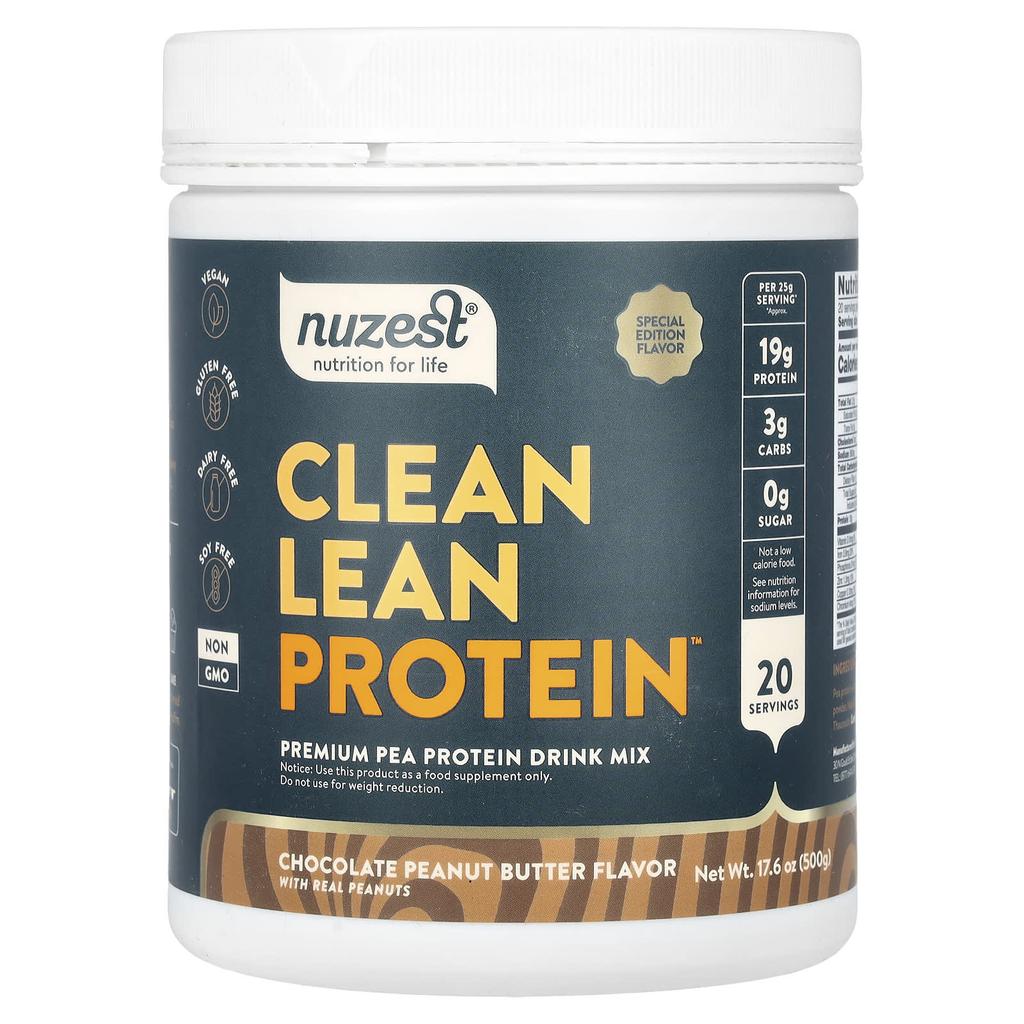Nuzest Clean Lean Protein, Chocolate Peanut Butter Flavor, 500 G (17.6 Oz)