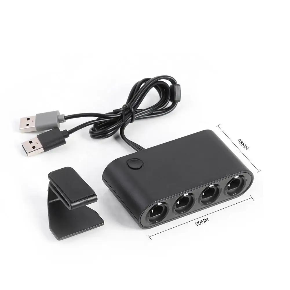 4-портовый игровой конвертер для контроллера GameCube GC USB-адаптер для Nintendo Switch NGC/Wii u/PC Star Fighting Поддержка дропшиппинга