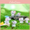 Charming Resin Miniature Elephant Desk Decor Perfect For Diy Garden Landscaping