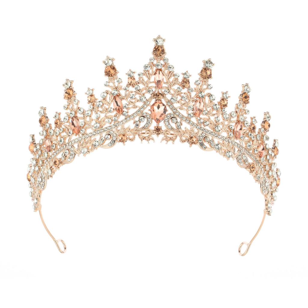Crown Headdress Birthday Headband Queen Bride Alloy Hair Accessories Party Crown Rhinestone