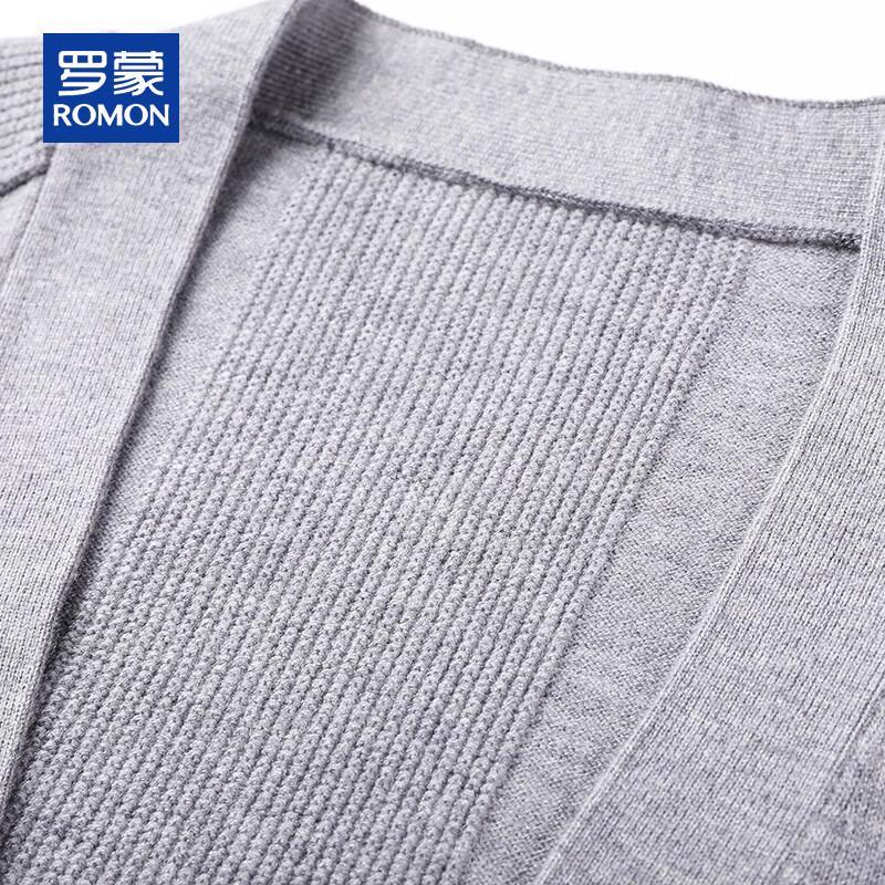 ROMON Мужской вязаный кардиган с V-образным вырезом