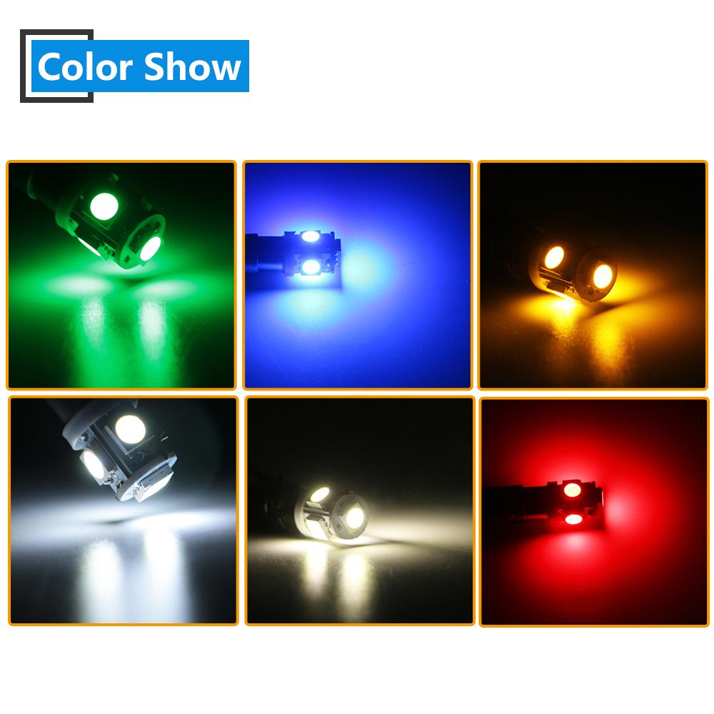 10PCS DC 12V 24V T11 T4W BA9S W6W 5050 5 SMD LED Bulb Car Truck Reading Map Dash Indicator Exterior Parking Marker Signal Light