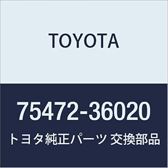 Toyota Оригинальные запчасти Задняя табличка-наклейка Номер детали №2 75472-36020