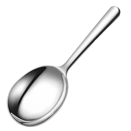 Stainless Steel Slotted Spoon Serving Soup Rice Serving Spoon Mirror Polished Ladles Heat-resistant Handle Kitchen Utensil