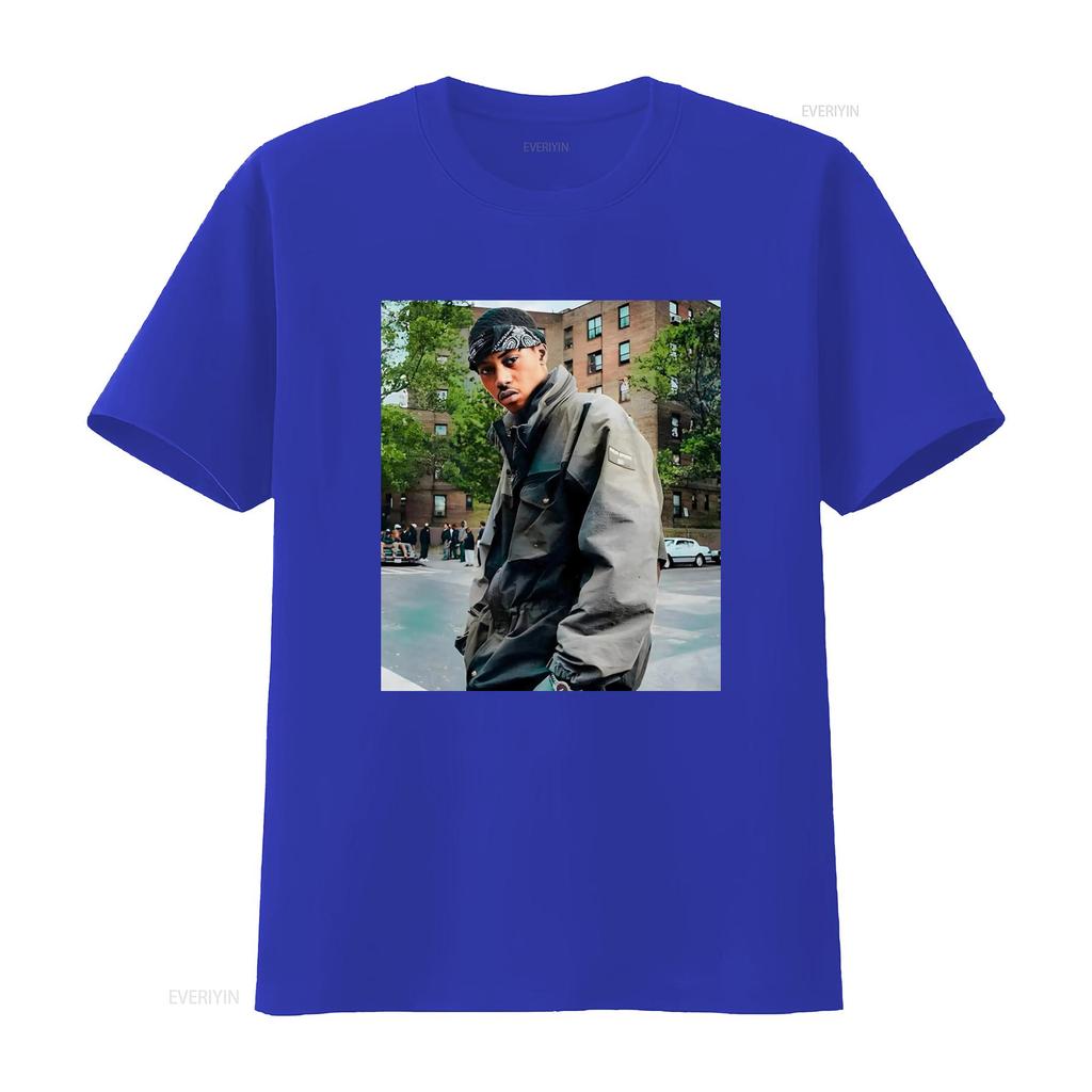 Футболка NAS rap tee 90-х хип-хоп Размер S 5XL Хлопок винтаж Стирка Повседневный уличный стиль Слегка дышащий Топ для повседневной носки