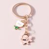 Cute Animal Keychain Bee Honeycomb Key Ring Garden Key Chains Souvenir Gifts for Women Men Handbag Accessorie Jewelry