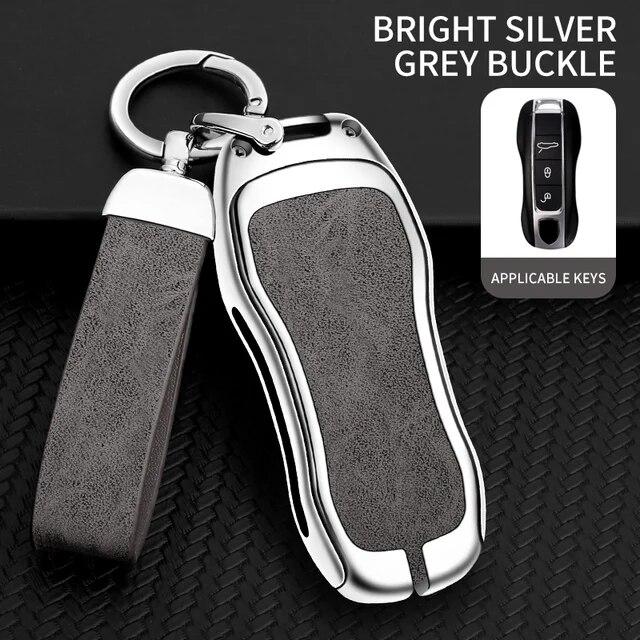 Чехол для дистанционного ключа автомобиля из цинкового сплава, брелок для Porsche Panamera Cayenne 971 911 9YA Macan Boxster, брелок для ключей, автомобильные аксессуары