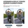 Bicycle Rearview Mirror Handlebar Mount, Anti-Glare Convex Cycling Mirror, Universal Adjustable for MTB Road Bike