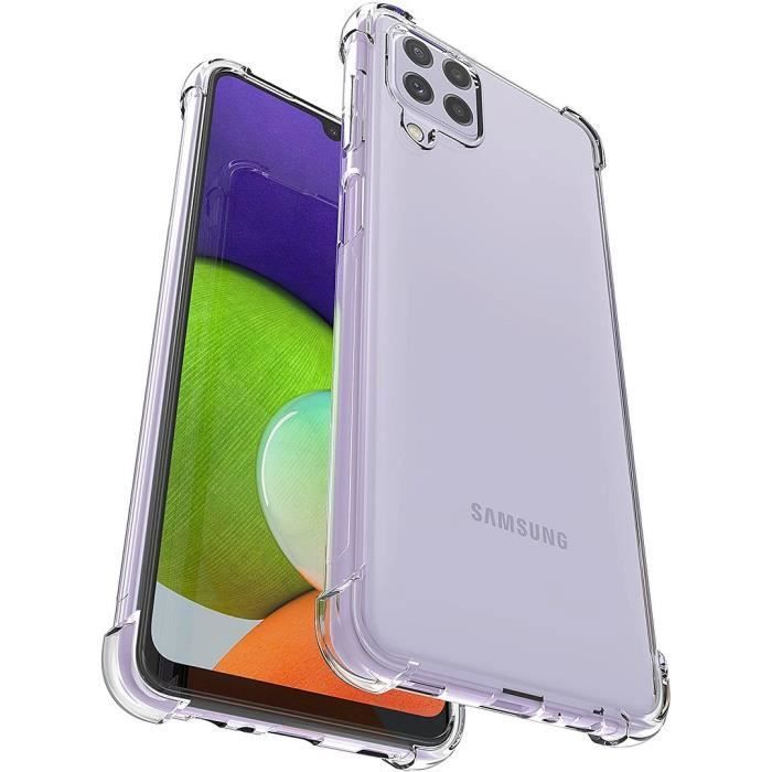 Coque de protection - BOOLING - pour Samsung Galaxy A22 4G - Silicone Antichoc - Transparent - Coins renforcés