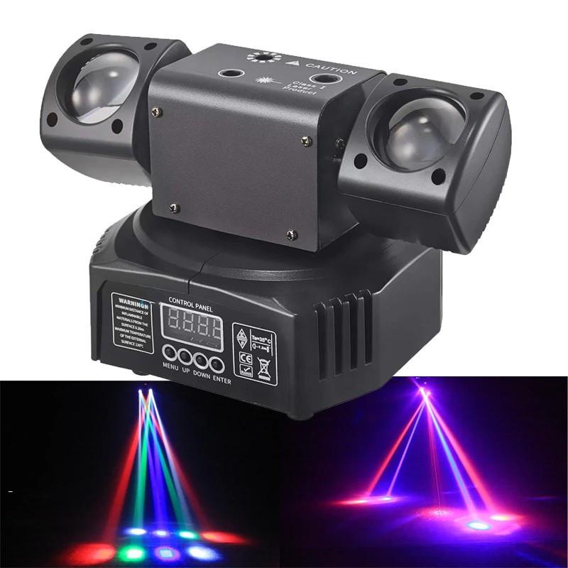 36 Вт Светодиодная вращающаяся голова RGBW RG Дискотека Вечеринка Лазерный свет Рождество Вращающийся Светодиодный сценический эффект