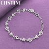CHSHINE 925 Sterling Silver Charm Geometric Accessories Bracelet for Women Wedding Fashion Jewelry