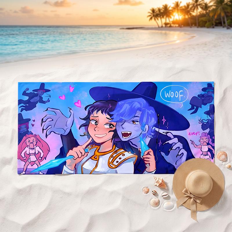 Zoeystery Soft and comfortable beach towel perfect for vacations and poolside use an ideal gift for summer holidays