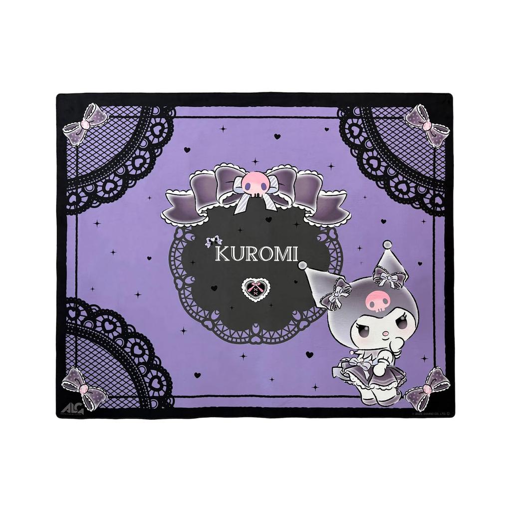 Allone Gaming Chair Mat Sanrio Characters Kuromi 160 x x 130cm Protects floors from scratches and provides soundproofing for perfect for gaming and