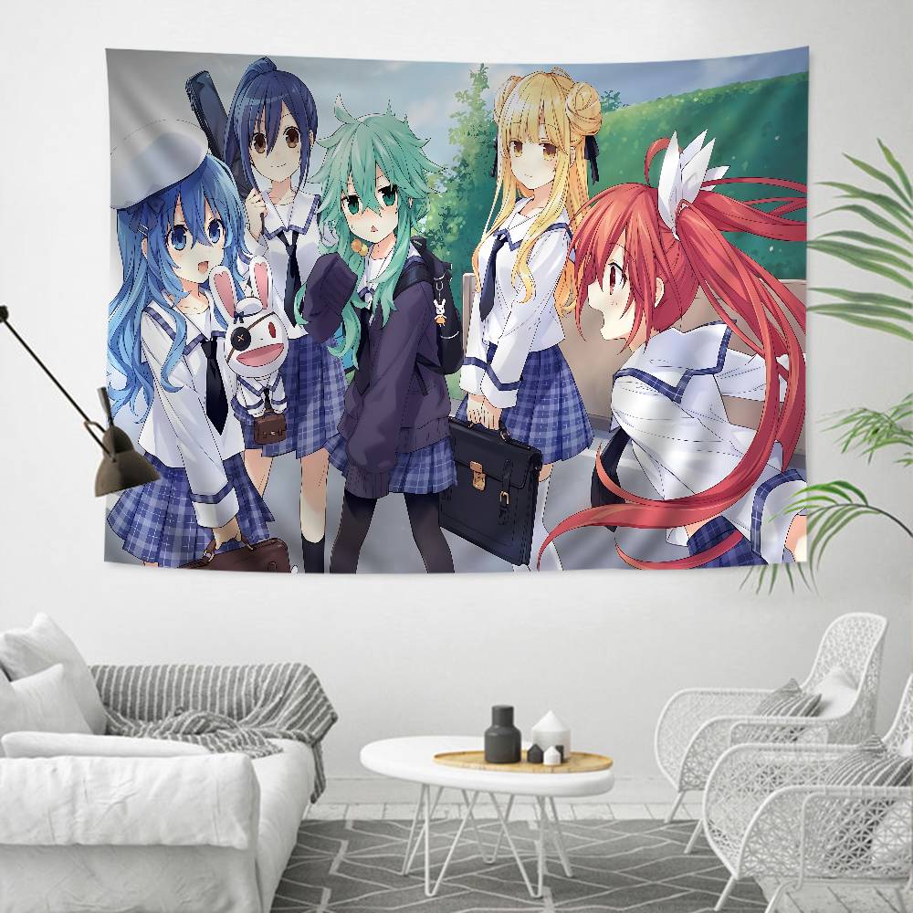 Date A Live DIY Настенный Гобелен Искусство Научная Фантастика Комната Домашний Декор Настенное Искусство Декор
